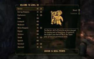 What is the best skill to start fallout new vegas?