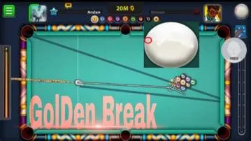 What is the golden break rule in pool?