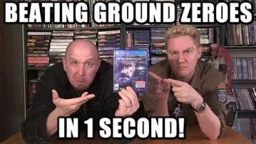What do you get for beating ground zeroes?