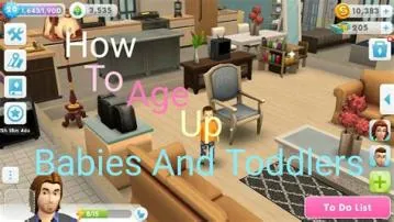 Do babies automatically age up sims 4?