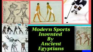 Did egypt invent a sport?