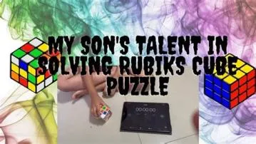 Is solving a rubiks a talent?