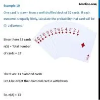 What is the probability of getting a spade from 52 cards?