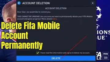 How to delete fifa account?