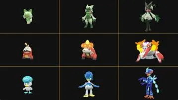 What are the gen 9 starters in pokémon scarlet?