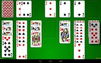 Can you put anything in an empty spot in solitaire?