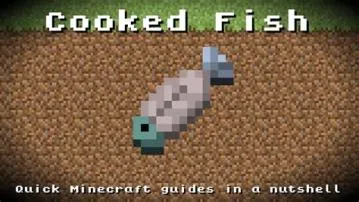 Can you eat cooked fish in minecraft?