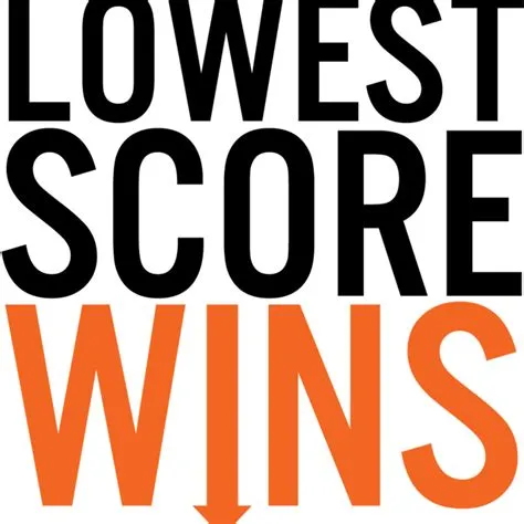 What sport does the lowest score win