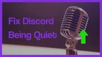 Why is discord quiet?