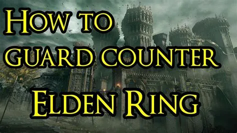 Can you guard counter bosses in elden ring