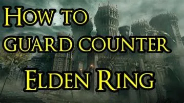 Can you guard counter bosses in elden ring?