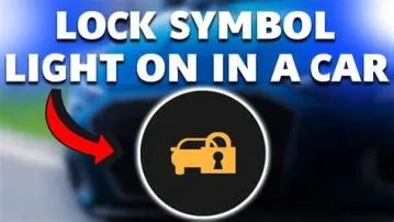 What does the red car with lock symbol mean?