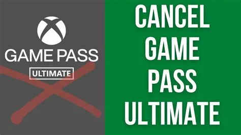 Can you cancel ultimate game pass anytime