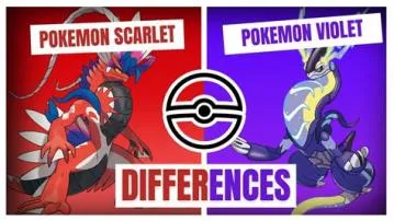 Is there much difference between pokemon scarlet and violet?