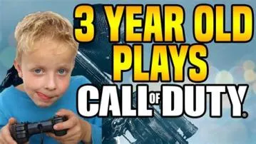 How old should my kid be to play cod?
