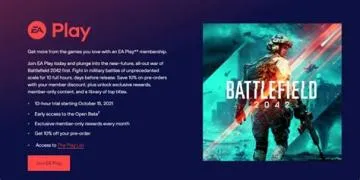 Is battlefield 5 included with ea play?