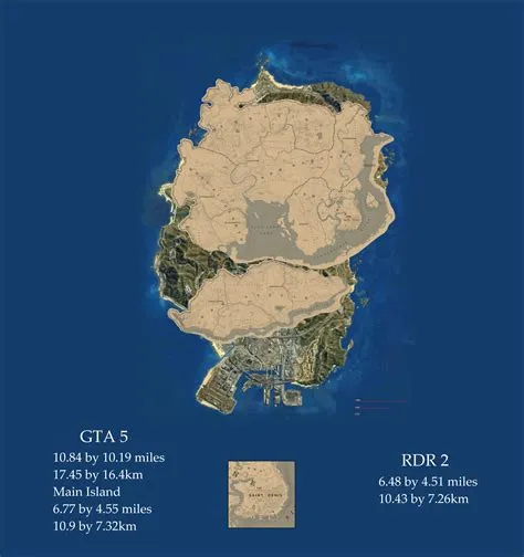 Is rdr2 map bigger than gta 5