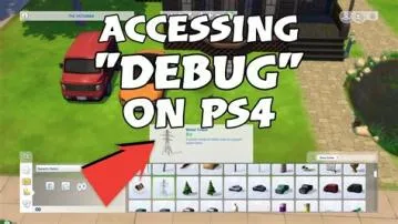 What is the debug cheat for the sims 4?