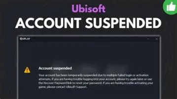 Why is my ubisoft plus account suspended?