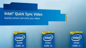 What cpu has quick sync?