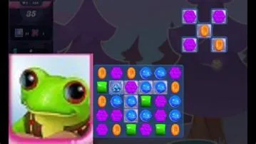 How does the frog eat candy in candy crush?