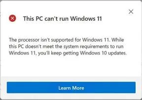 Why windows 11 doesn t support older cpu?