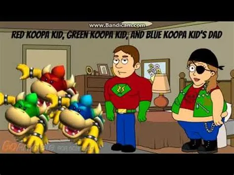 What is the difference between red and green koopas