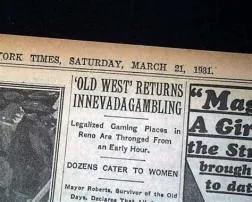 Did nevada legalize gambling in 1869?