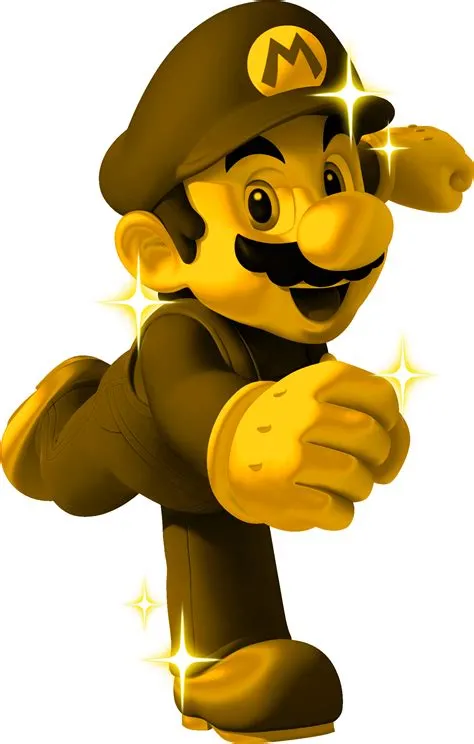 What does the gold mario do