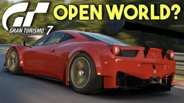 Why gran turismo is not open world?