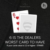What is the dealers worst card in blackjack?