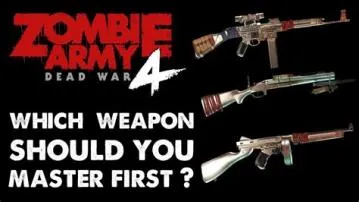What is the easiest rifle to master in zombie army 4?