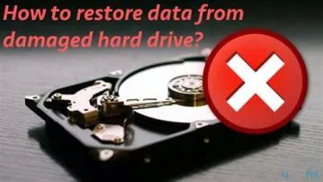 How do you revive a broken hard drive?