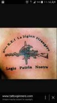Are tattoos allowed in the french foreign legion?