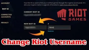 Can i change riot username?