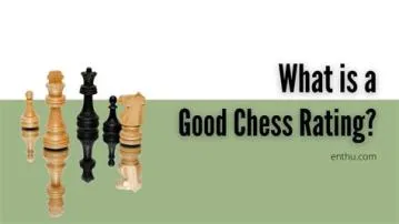 What is a respectable chess rating?