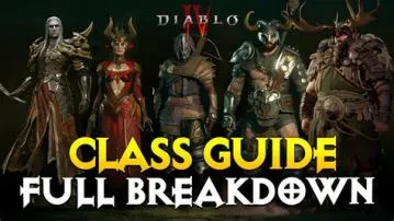 What are the canon classes in diablo?