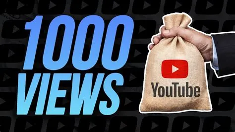 How much money do you make per 1,000 views on youtube