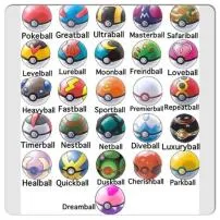 How many total poké balls are there?