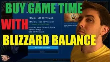 Can i buy game time with blizzard balance?