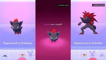 Can you get zorua in pokemon go?