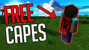 Can you get free capes in minecraft java?