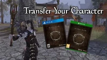 Can i transfer my eso character from ps4 to pc?