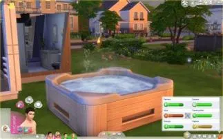 Can sims woohoo in a hot tub?