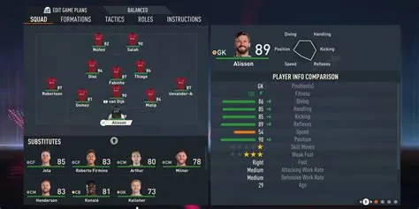 What is starting squad in fifa 23