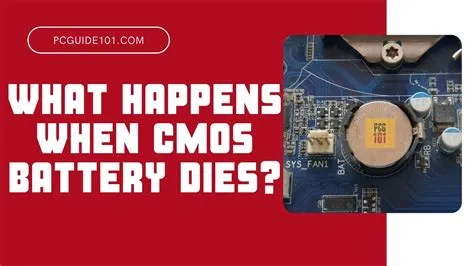 What happens when cmos battery is dying
