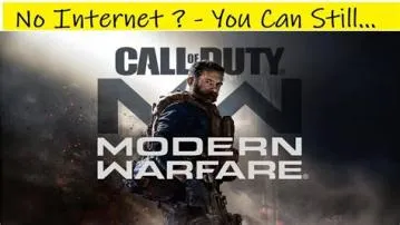 How to play offline on modern warfare 2?