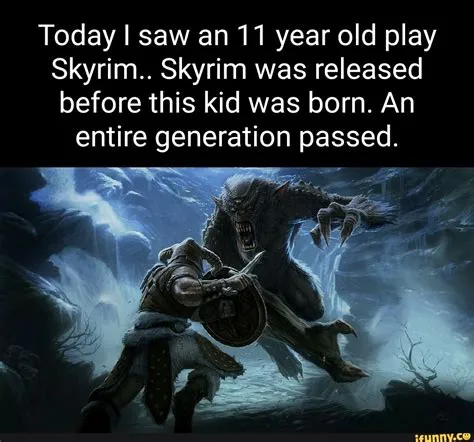 Can a 11 year old play skyrim