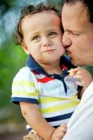 Should a father kiss his son on the cheek?