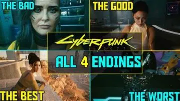 How many endings does cyberpunk have?